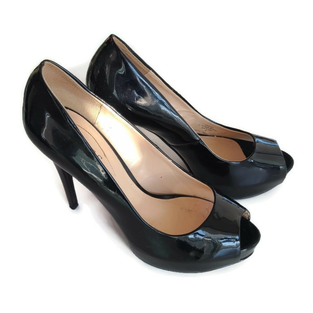 Guess Patent Leather Peep Toe